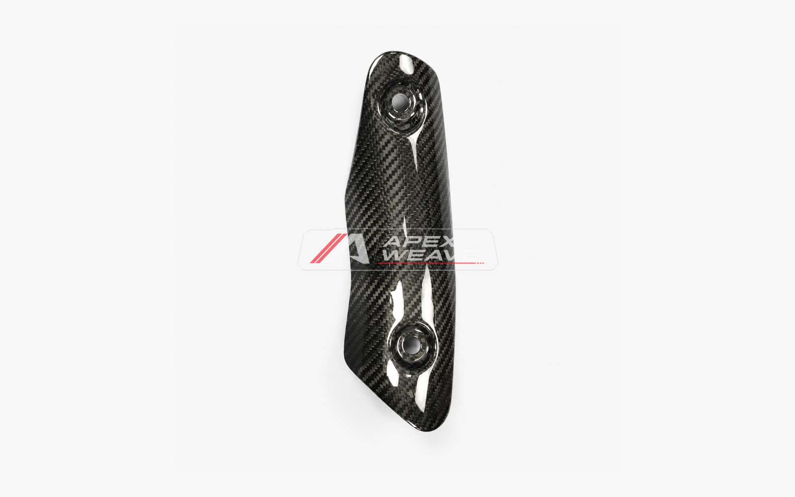 Kawasaki Ninja ZX-4R / ZX-4RR dry carbon fiber Long Exhaust Heat Shield – product view