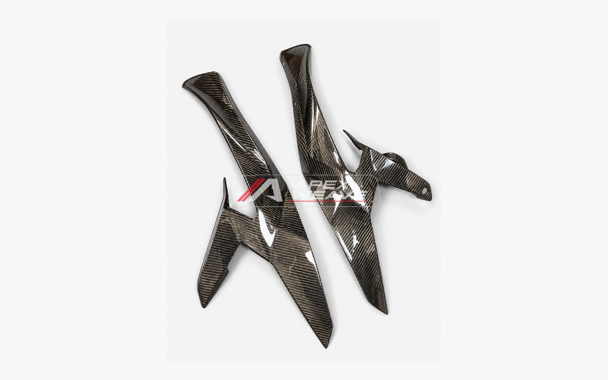Kawasaki Ninja ZX-4R / ZX-4RR dry carbon fiber Outer Tank Side Panels – product view